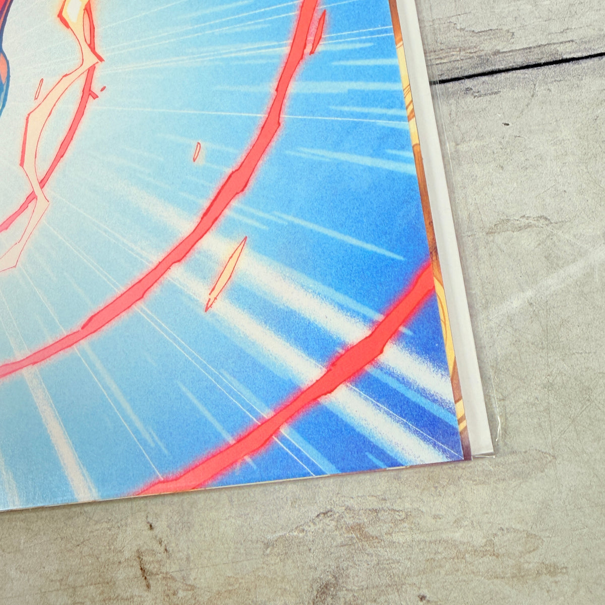 The Flash #780 (2022) DC Comics - Max Dunbar Cardstock Variant, lower-right cover detail