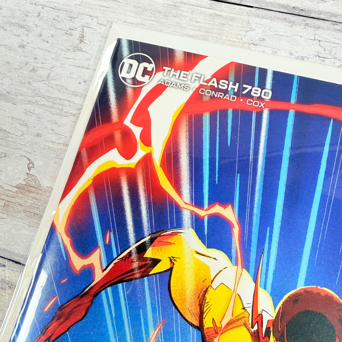 The Flash #780 (2022) DC Comics - Max Dunbar Cardstock Variant, upper-left cover with issue details