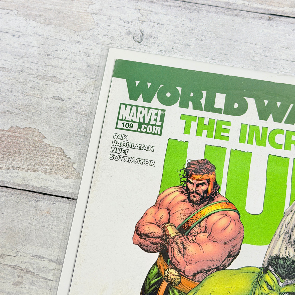 The Incredible Hulk #109, front upper-left issue/credits detail