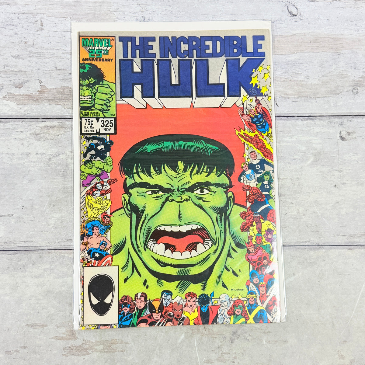 The Incredible Hulk #325 (1986): full front cover of the actual pre-owned copy.