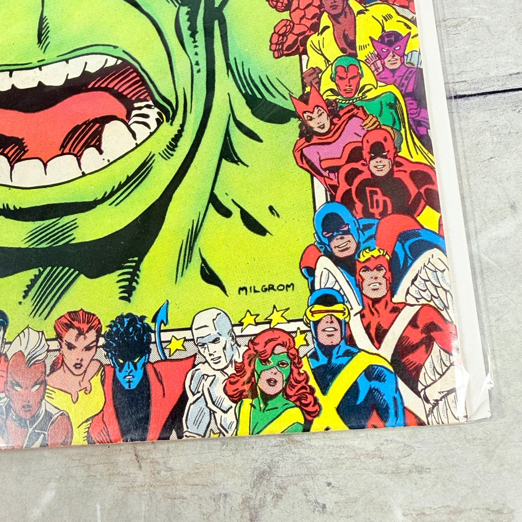 The Incredible Hulk #325 (1986): lower-right front corner detail of the actual pre-owned copy.
