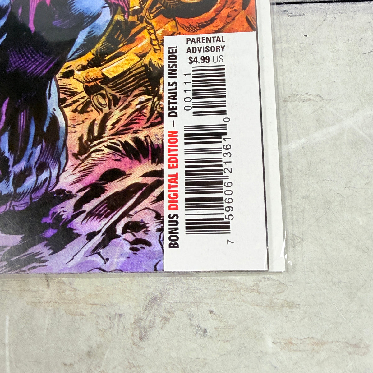 The Infernal Hulk #1 (2025) Marvel Comics, lower-right cover detail