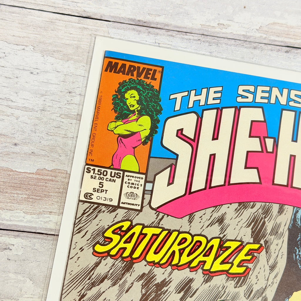 The Sensational She-Hulk #5, Front cover detail