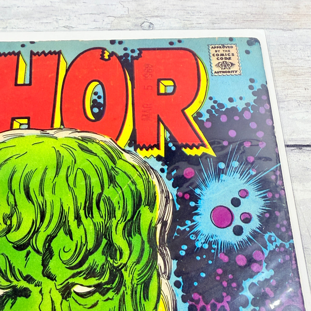 Thor #164 (1969) Marvel Comics 12¢ Cover — upper-right detail
