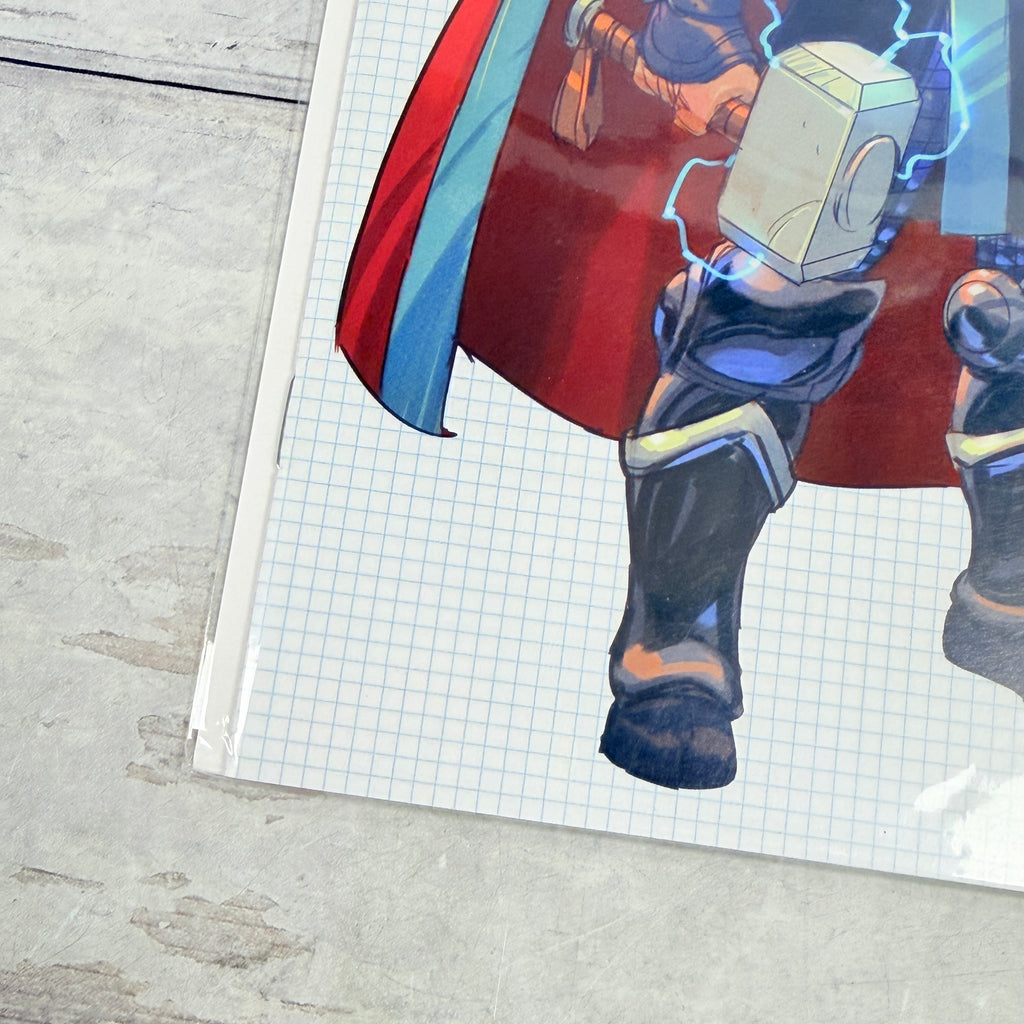 Thor #3 (2020) Nic Klein Virgin Design Variant — lower-left detail