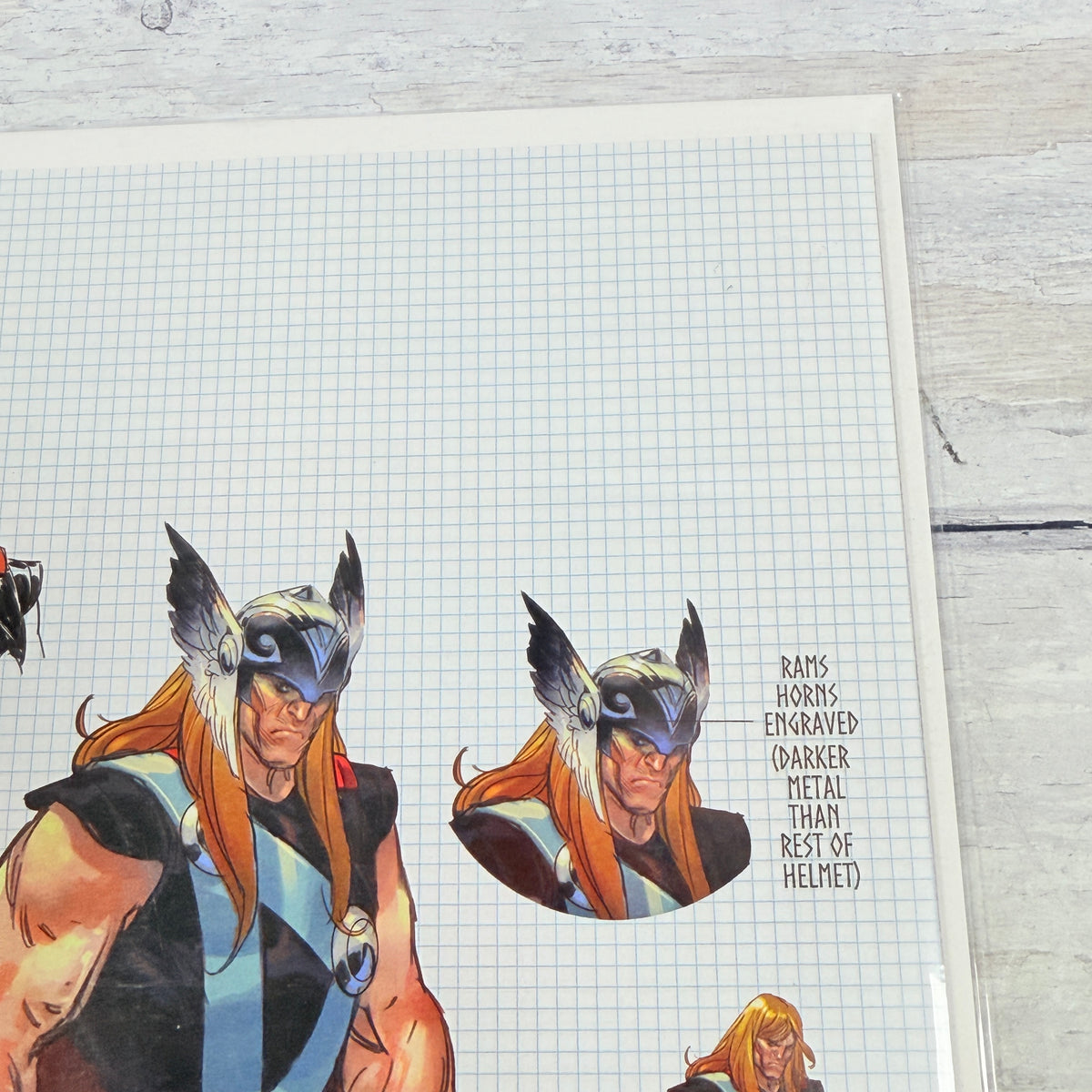 Thor #3 (2020) Nic Klein Virgin Design Variant — upper-right detail