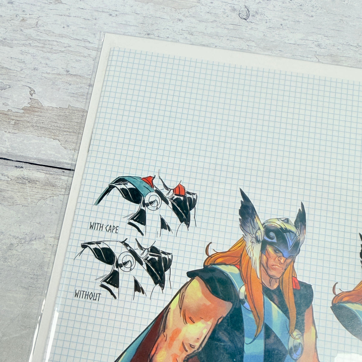 Thor #3 (2020) Nic Klein Virgin Design Variant — upper-left detail
