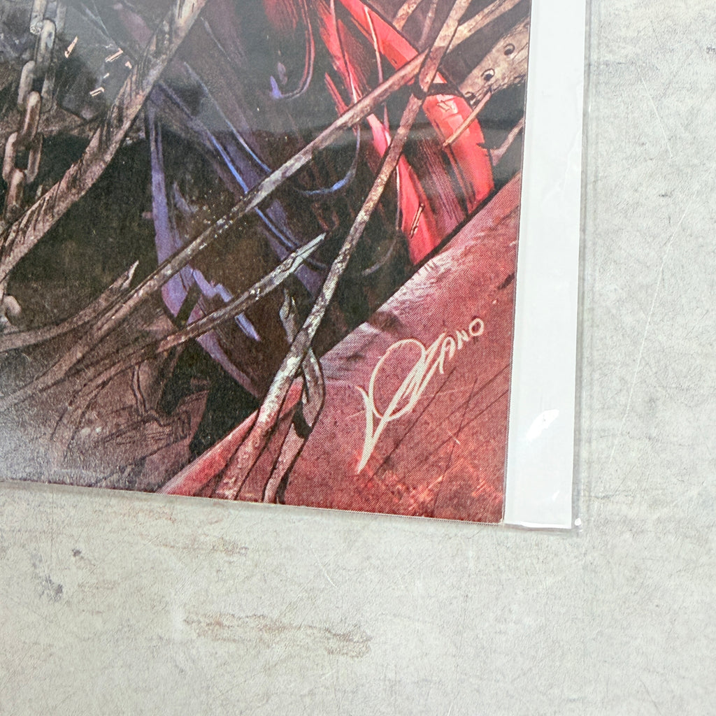 Tony Stark: Iron Man #2 (2018), Alexander Lozano regular cover: lower-right front detail of the actual pre-owned copy.