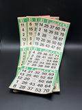 American Games Green Bingo Card Booklets, Set of 3 – Paper Ephemera for Junk Journals & Crafts