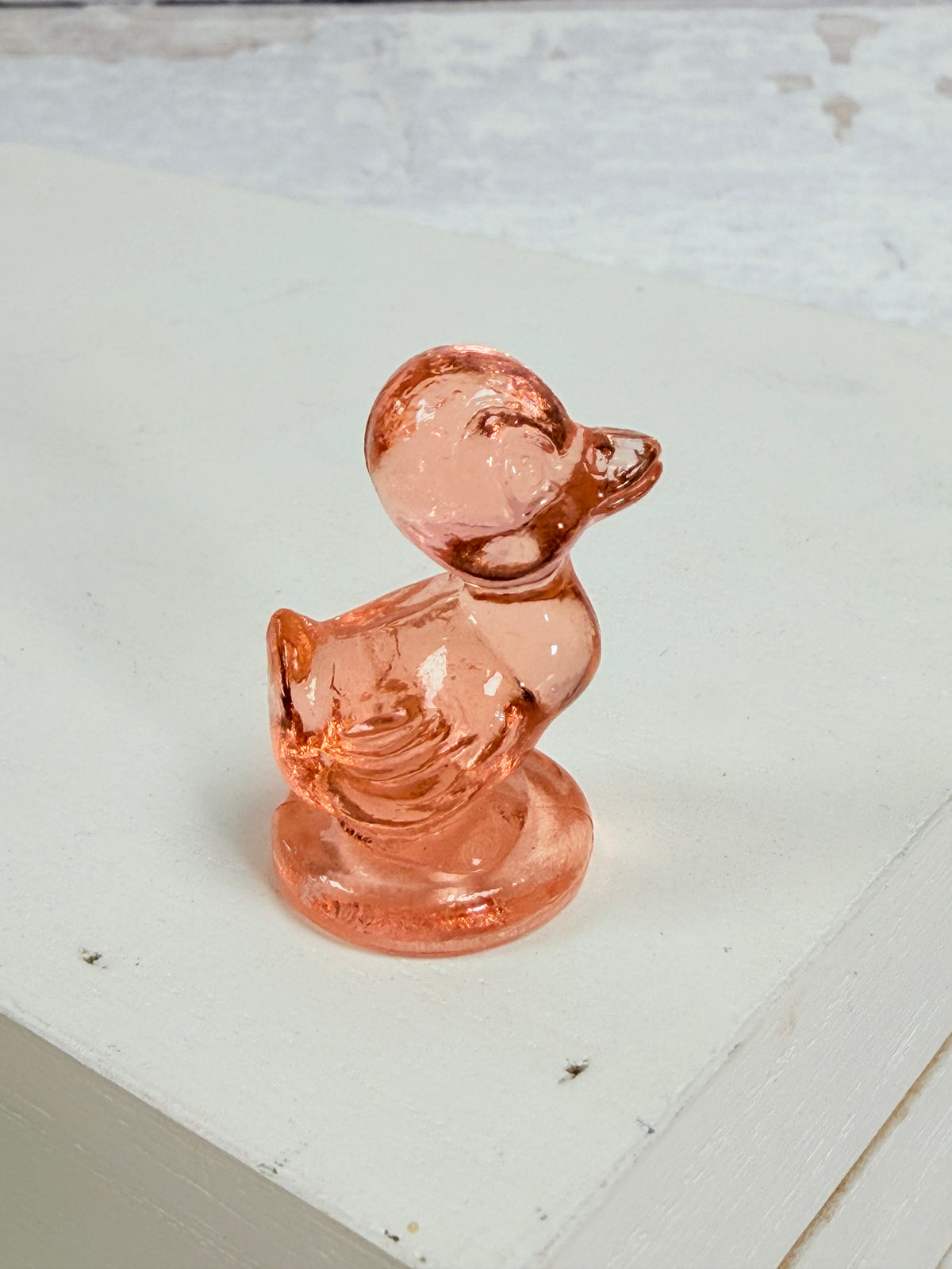 Boyd Debbie Duck and Duckling Pink Glass Figurine Set BD10