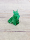 Boyd Glass Duke the Scottie Dog Key Lime Figurine BD12