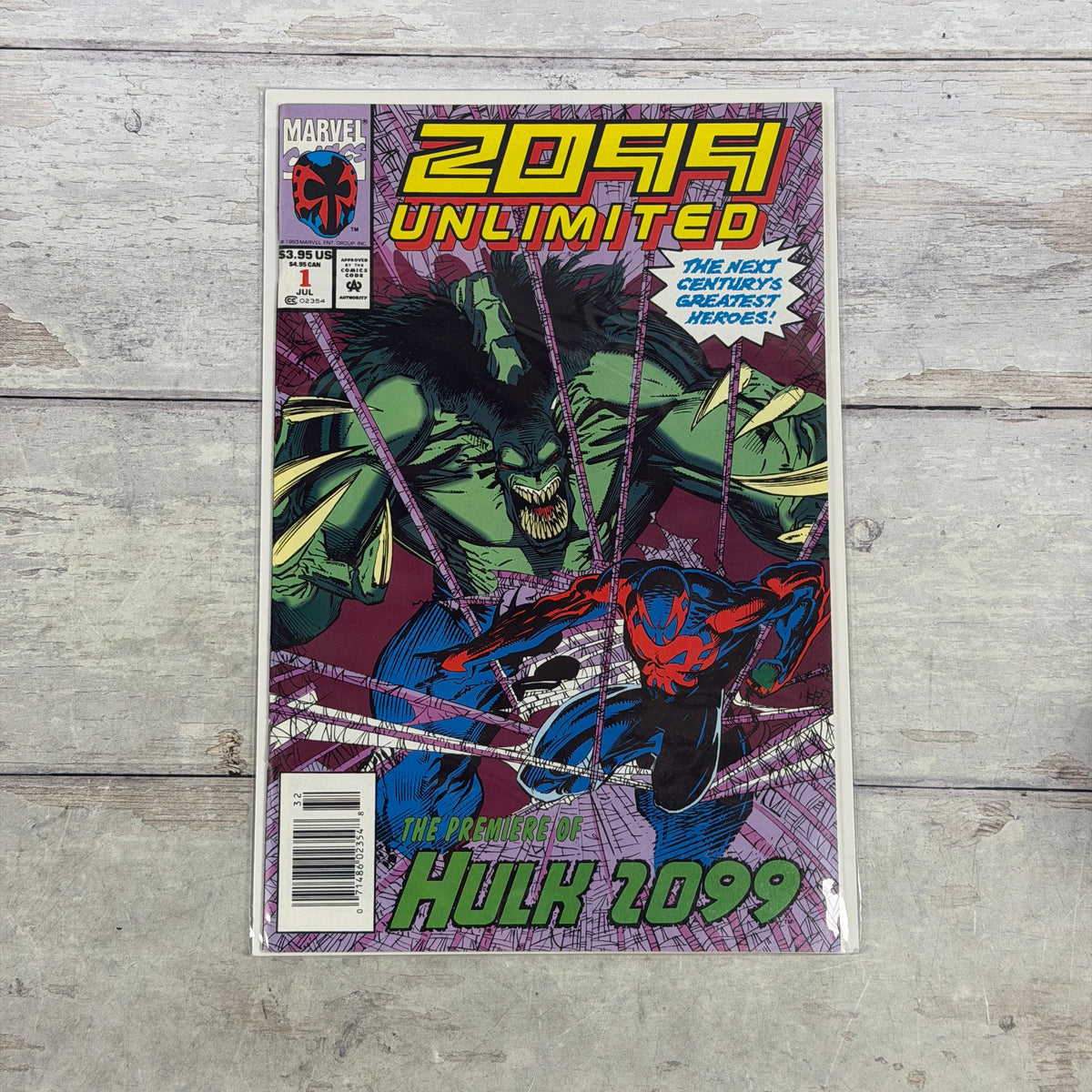 2099 Unlimited #1 (1993) Marvel Comics – First Hulk 2099 C-2099U-01