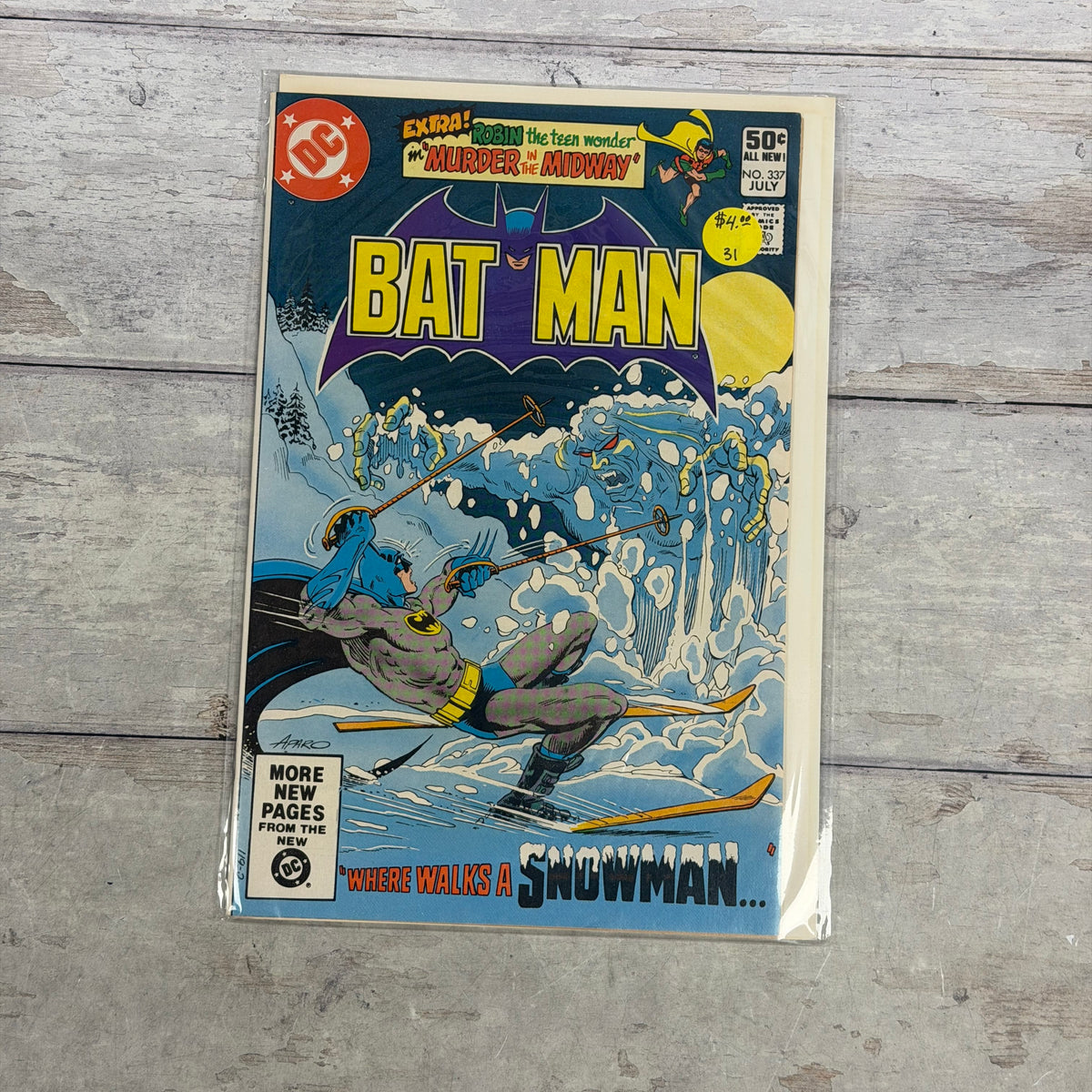 Batman #337 1981 DC Comics 1st Snowman Jim Aparo Bronze Age C-BAT-337