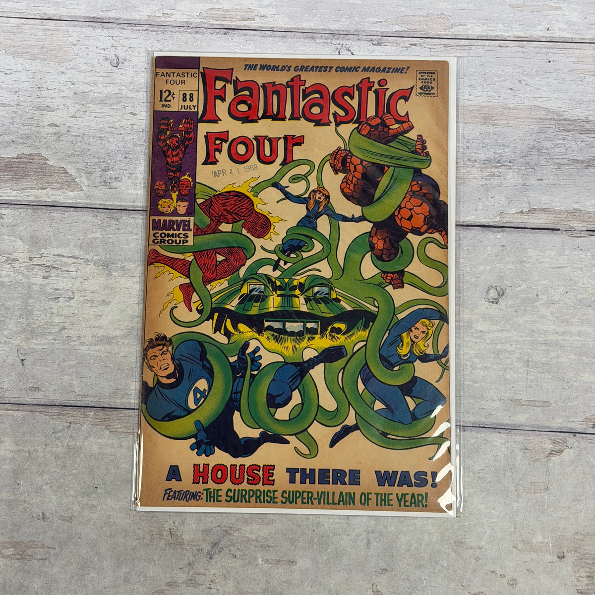 Fantastic Four #88 1969 Marvel Stan Lee Jack Kirby Mole Man Silver Age C-FF-88
