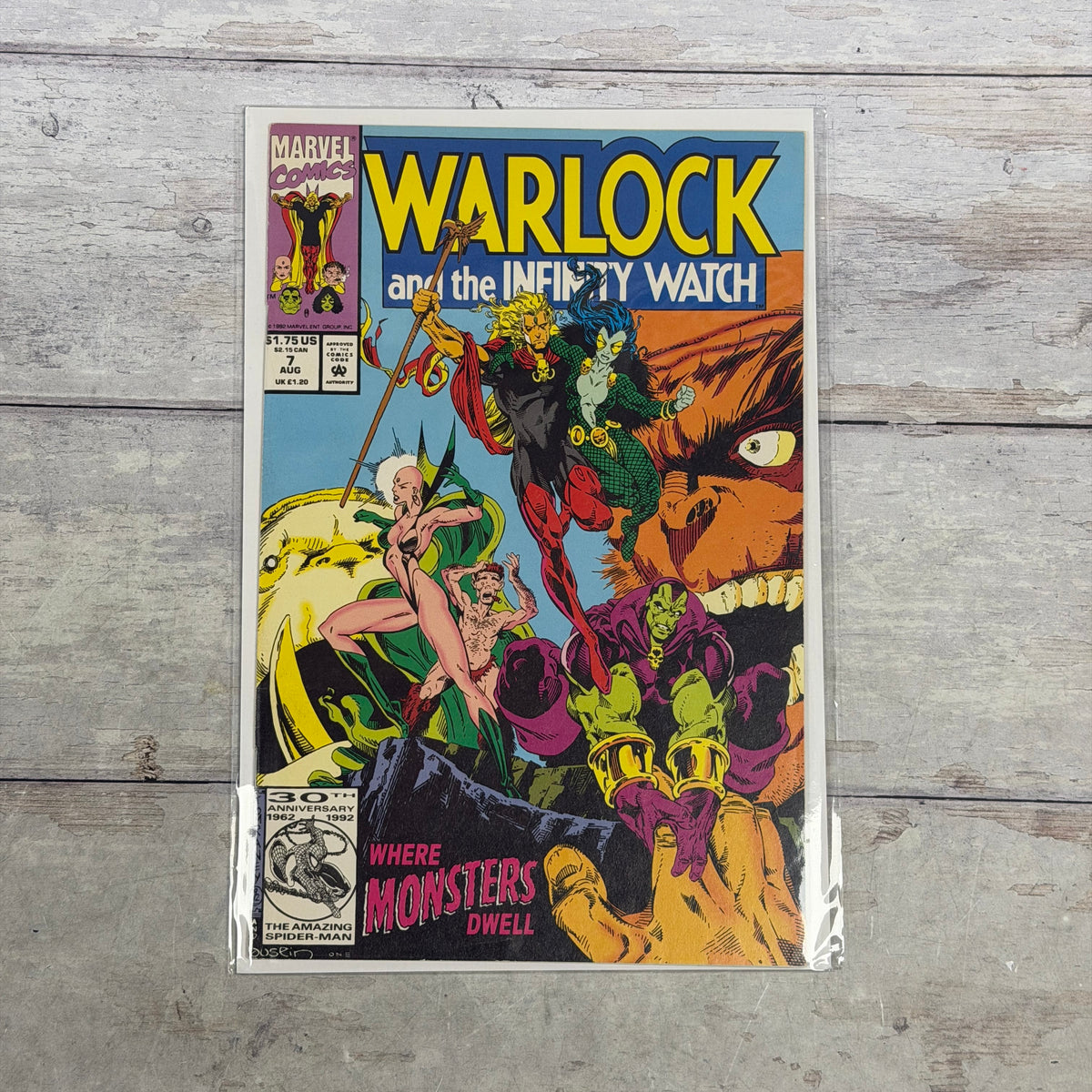 Warlock and the Infinity Watch #7 1992 Jim Starlin Infinity War Marvel Comics C-WIW-07