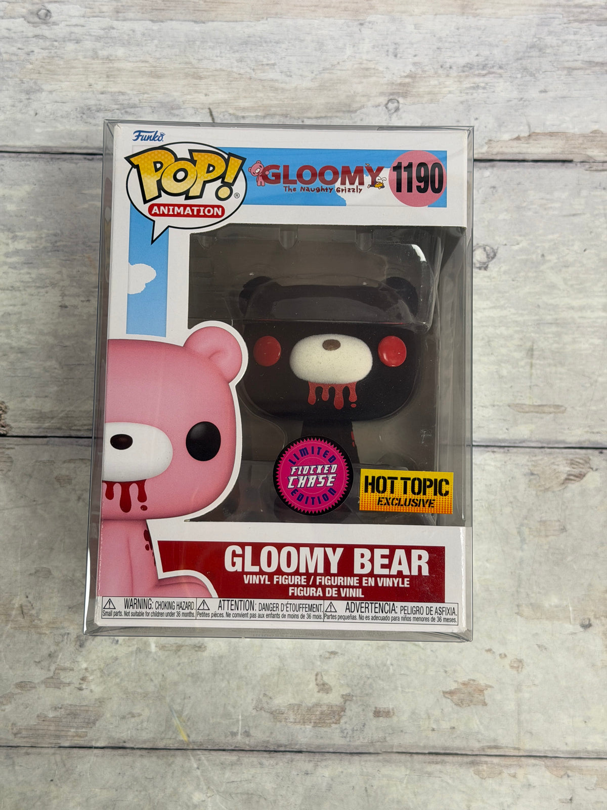 Funko Pop! Gloomy Bear #1190 Black Flocked Chase Hot Topic Exclusive