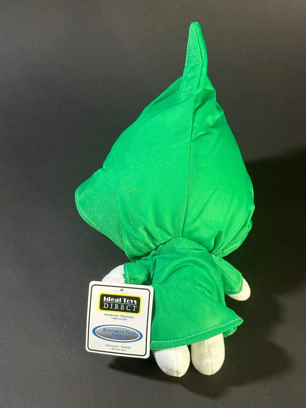 Ideal Toys Direct Green Hooded Skull Plush | Skeleton Grim Reaper Halloween Toy