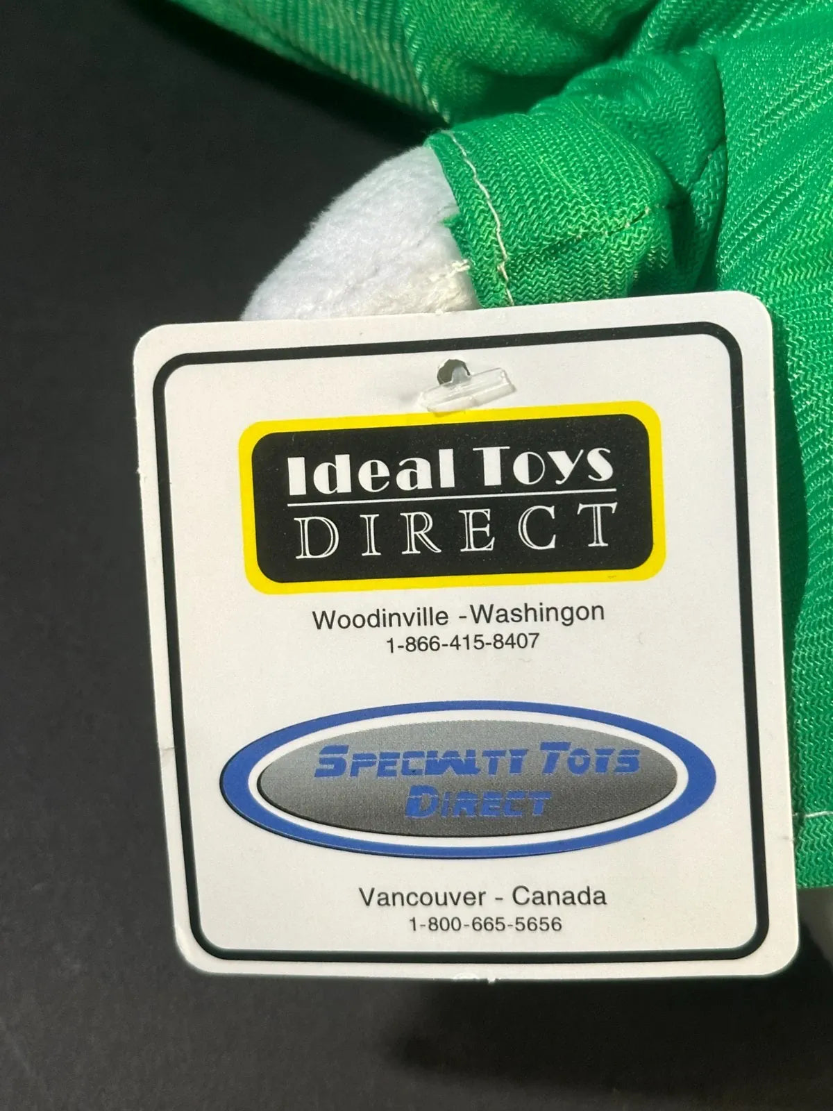 Ideal Toys Direct Green Hooded Skull Plush | Skeleton Grim Reaper Halloween Toy