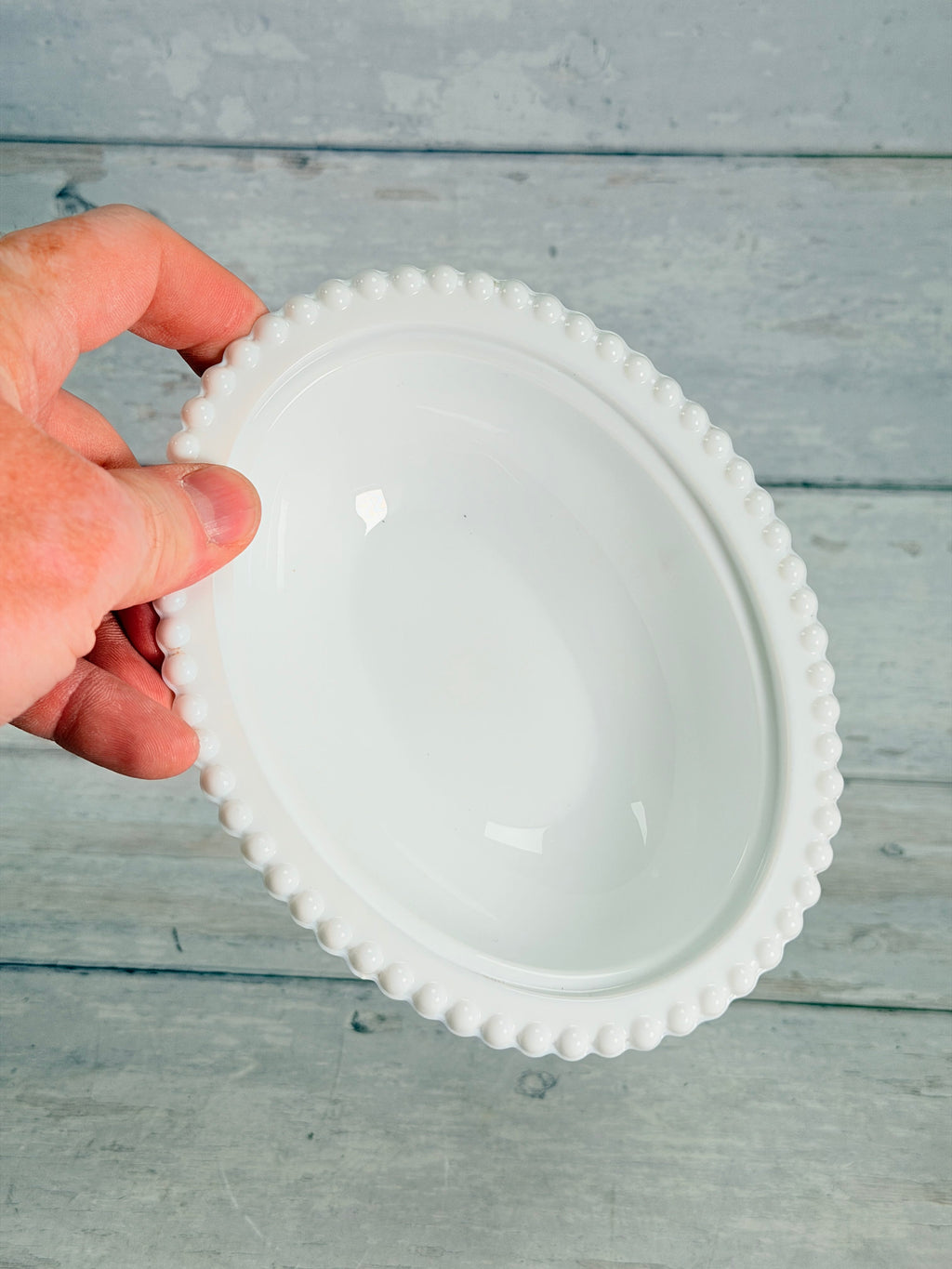 Indiana Glass Milk Glass Hen on Nest Covered Dish IN19