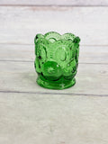 Moon & Star Green Glass Toothpick Holder MN22