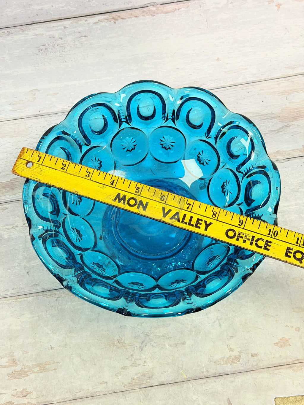 Moon & Star Colonial Blue Glass Fruit Bowl MN24