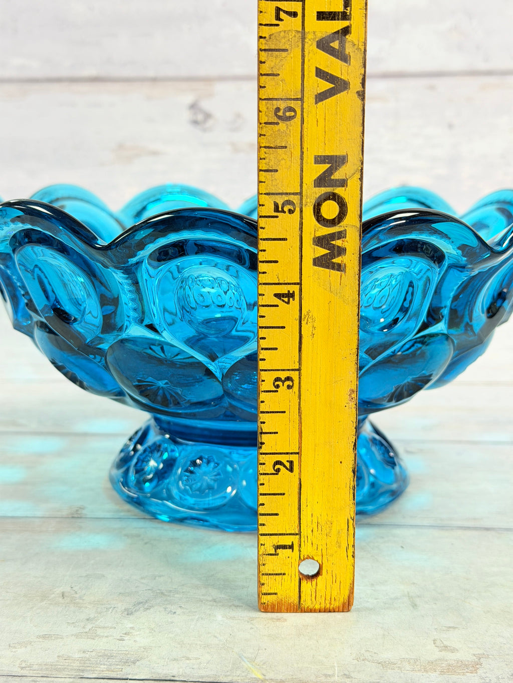 Moon & Star Colonial Blue Glass Fruit Bowl MN24