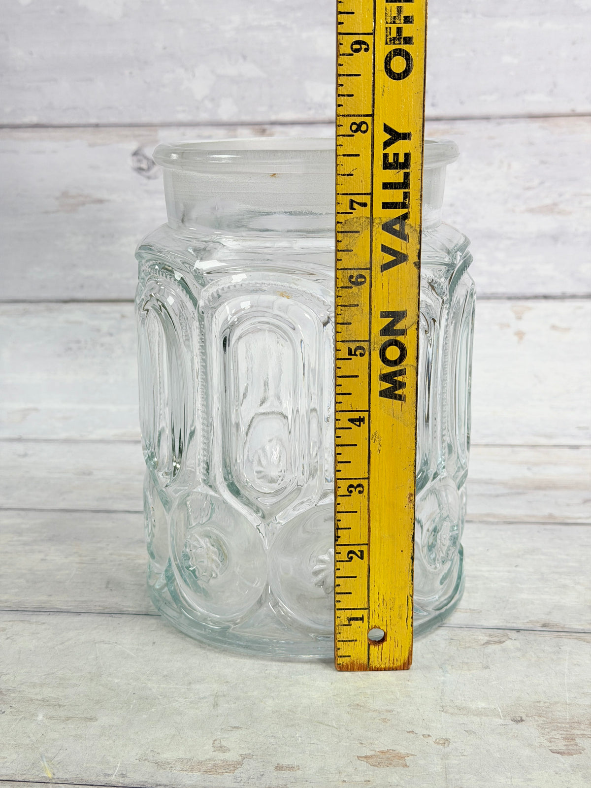 Clear Moon & Star 9-Inch Canister – No Lid MN37