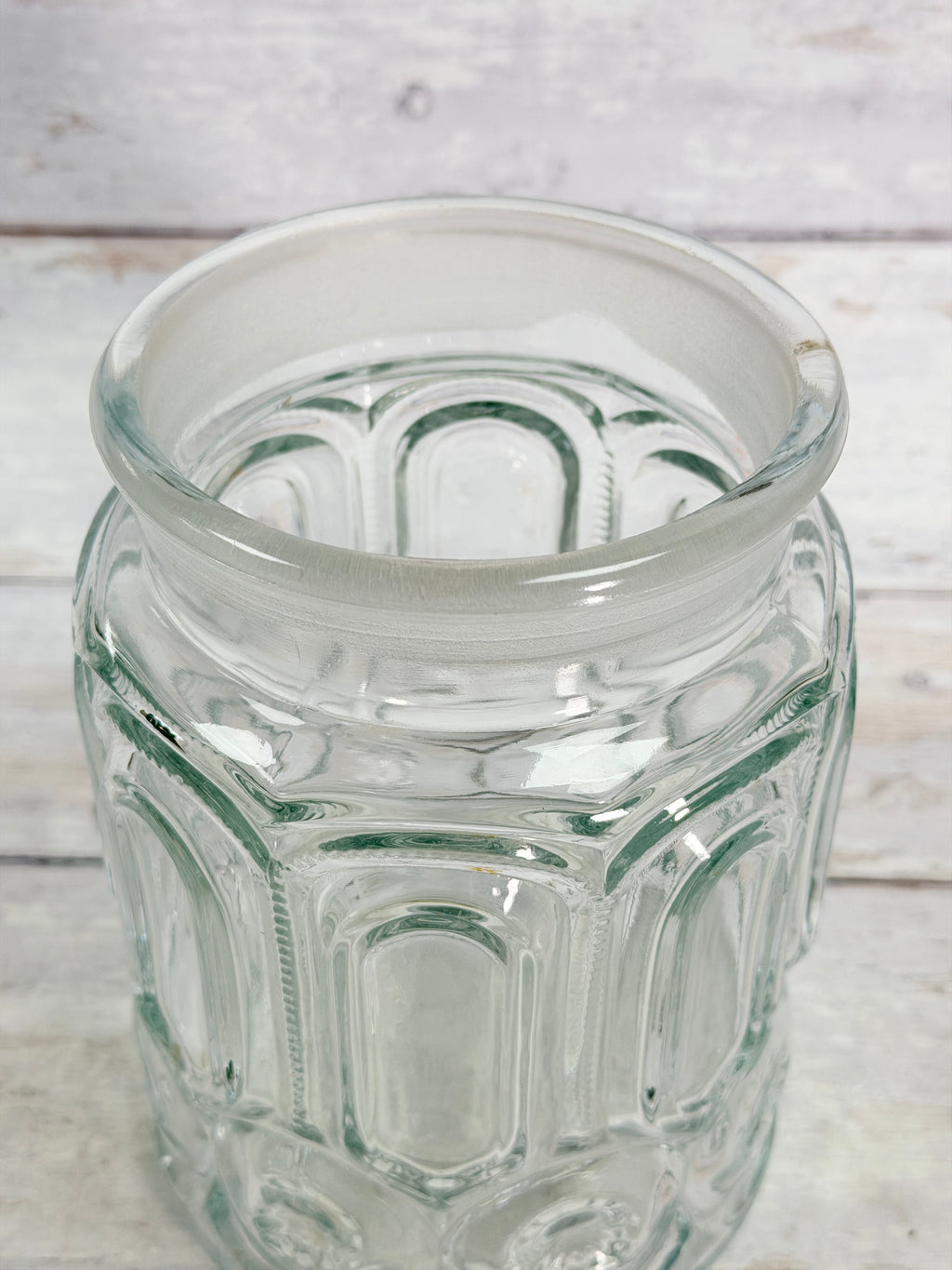 Clear Moon & Star 9-Inch Canister – No Lid MN37