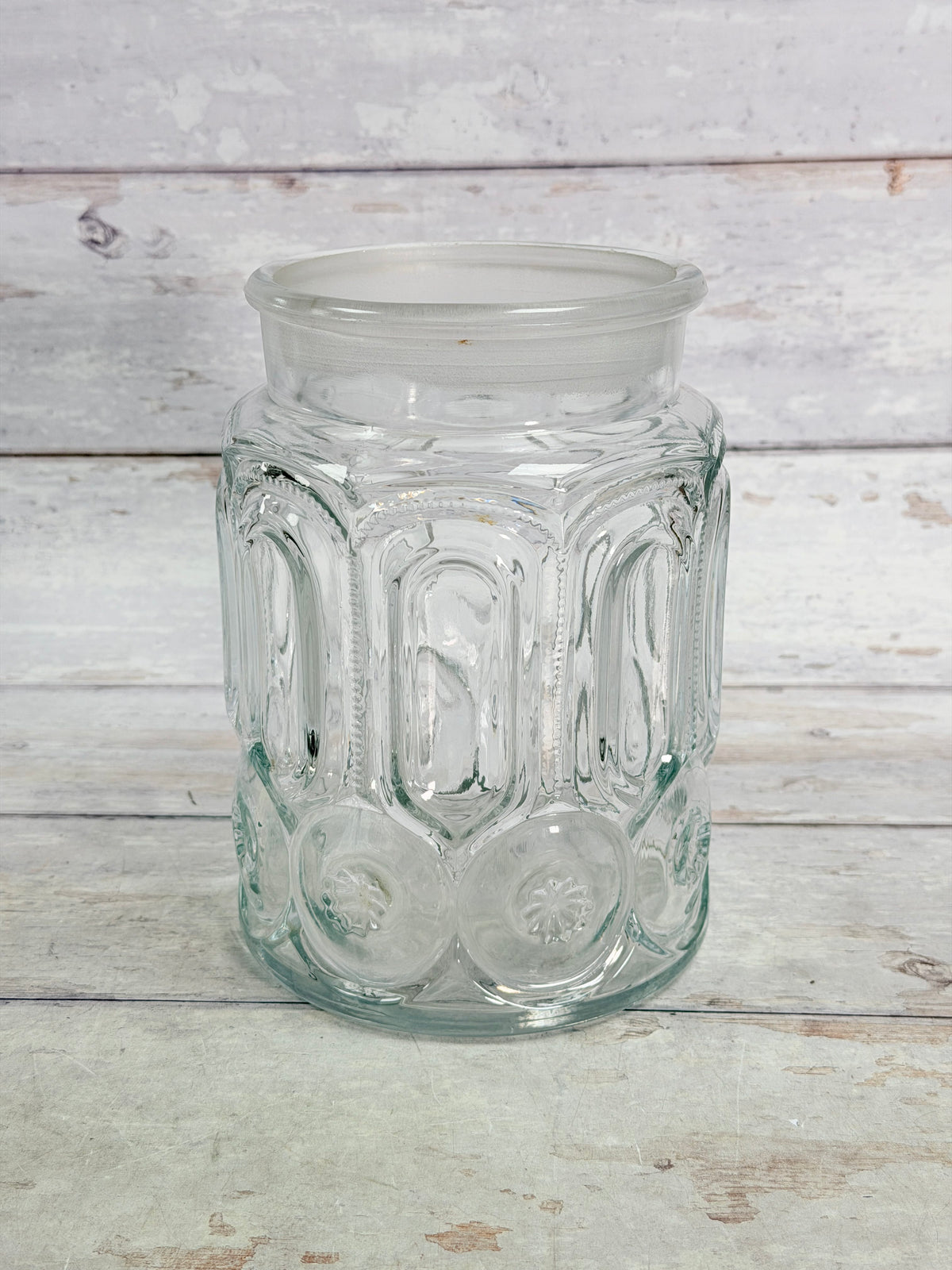 Clear Moon & Star 9-Inch Canister – No Lid MN37