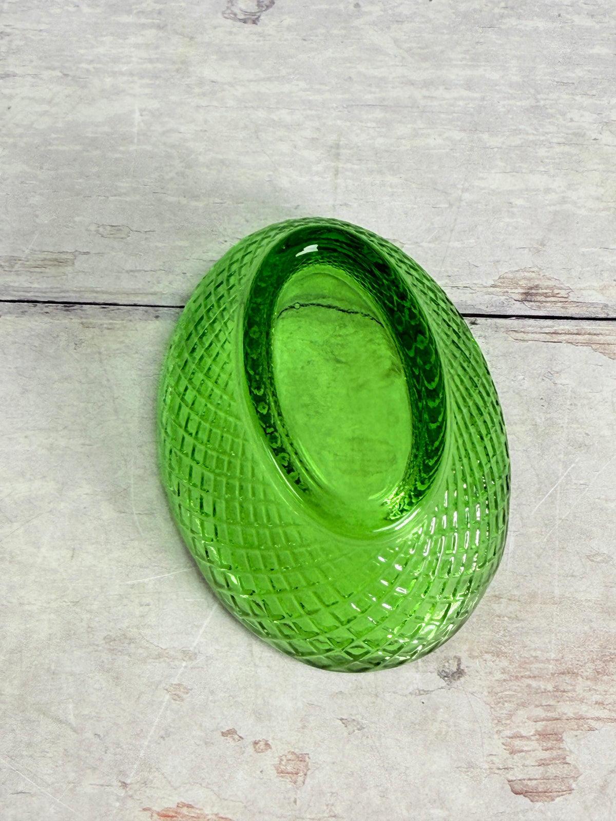 L.E. Smith Emerald Green 3 inch Hen on Nest Covered Dish S013