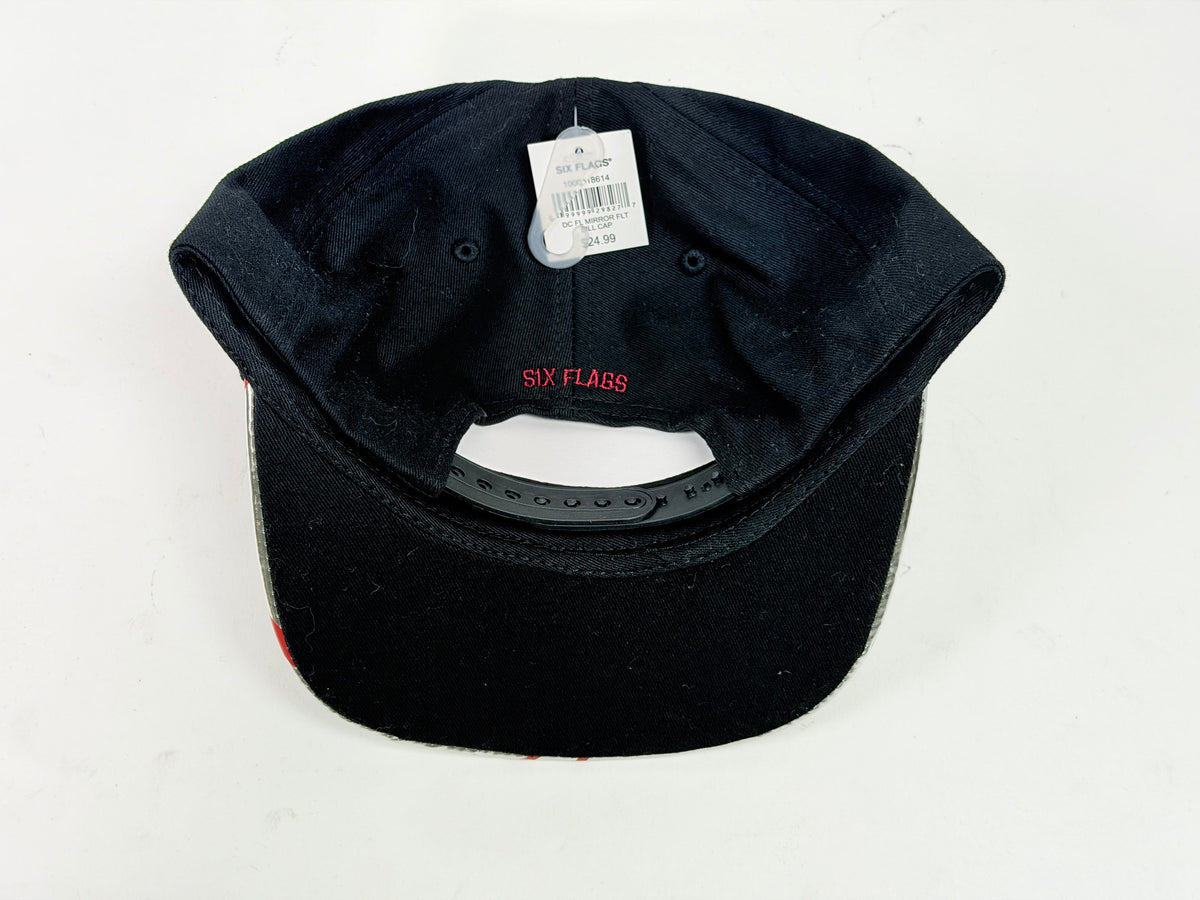 Six Flags The Flash Black with Foil Decal Snap-Back Hat