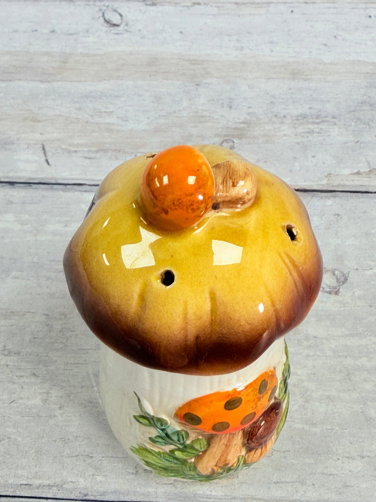 SR21. Sears Merry Mushroom Spice Shaker – Vintage Japan Ceramic Kitchenware SR21