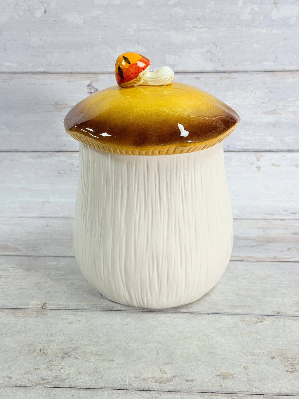 SR33 Sears Merry Mushroom Large Canister (Small chip on Lid) SR33
