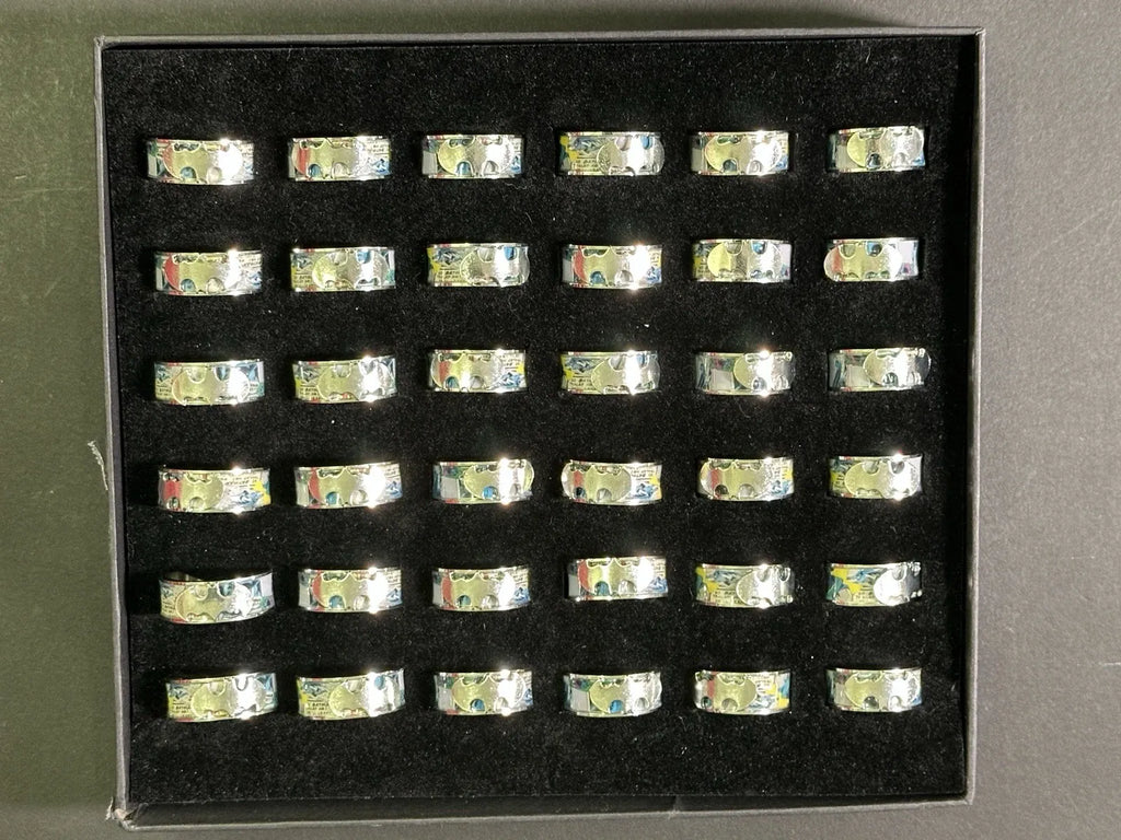 Superman Comic Strip Ring - Stainless Steel - Superman Logo