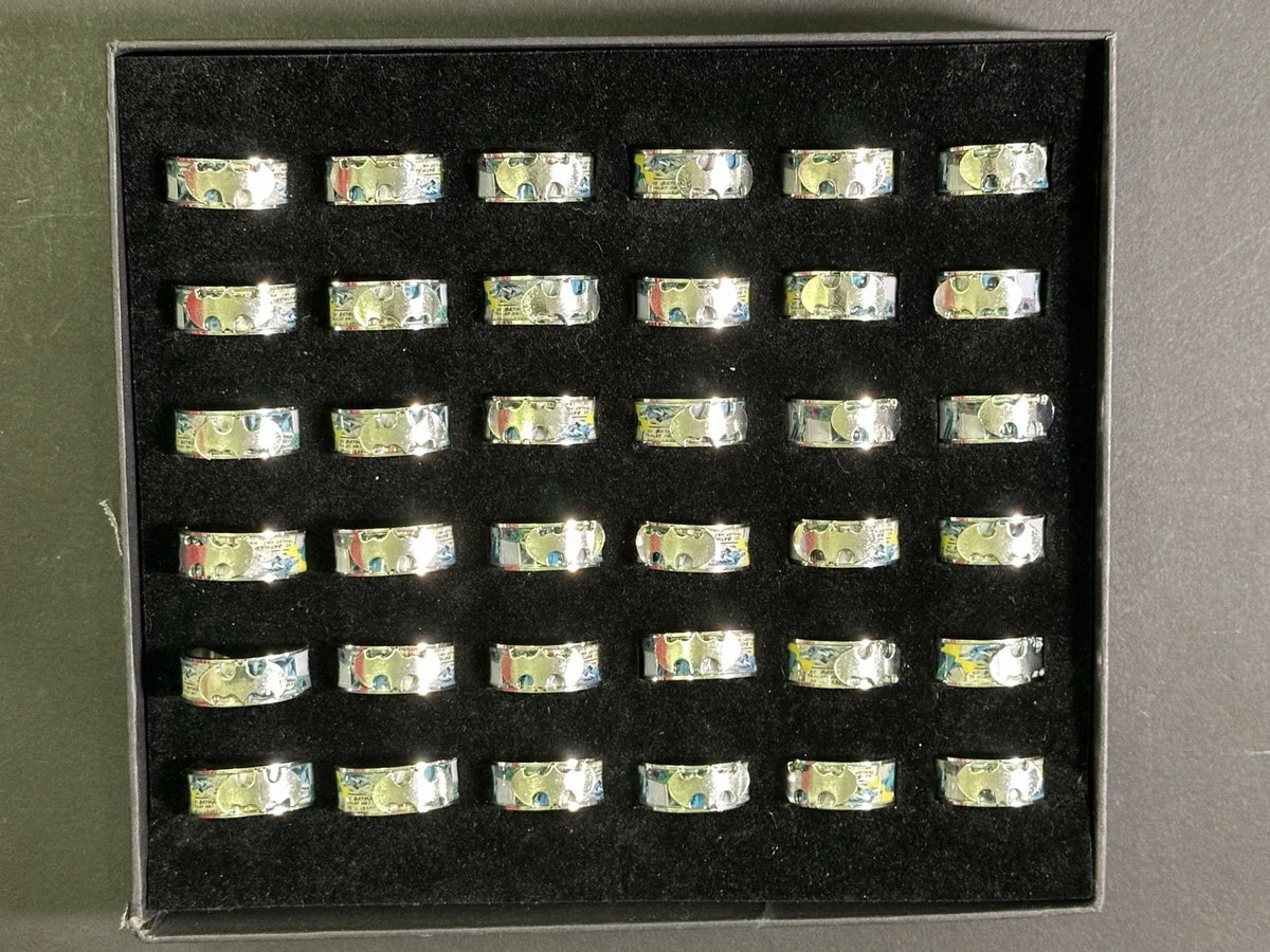 Superman Comic Strip Ring - Stainless Steel - Superman Logo
