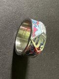 Superman Comic Strip Ring - Stainless Steel - Superman Logo