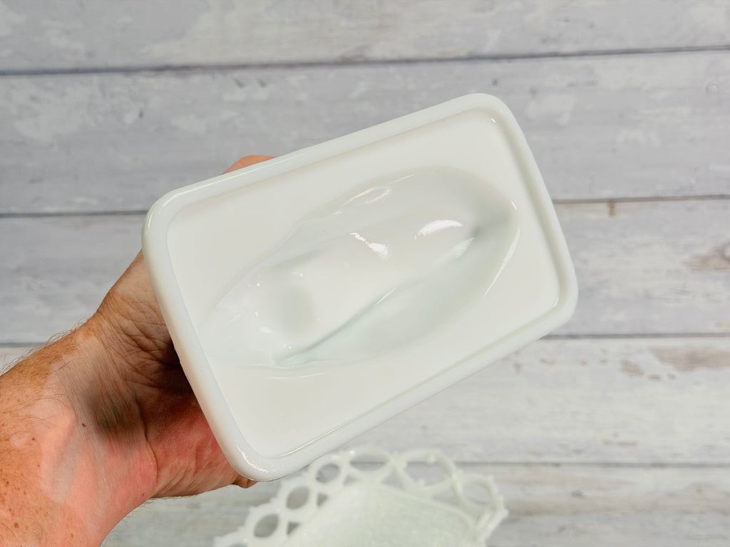 Westmoreland Milk Glass Raised Wing Swan Covered Dish on Lacy Base WG25