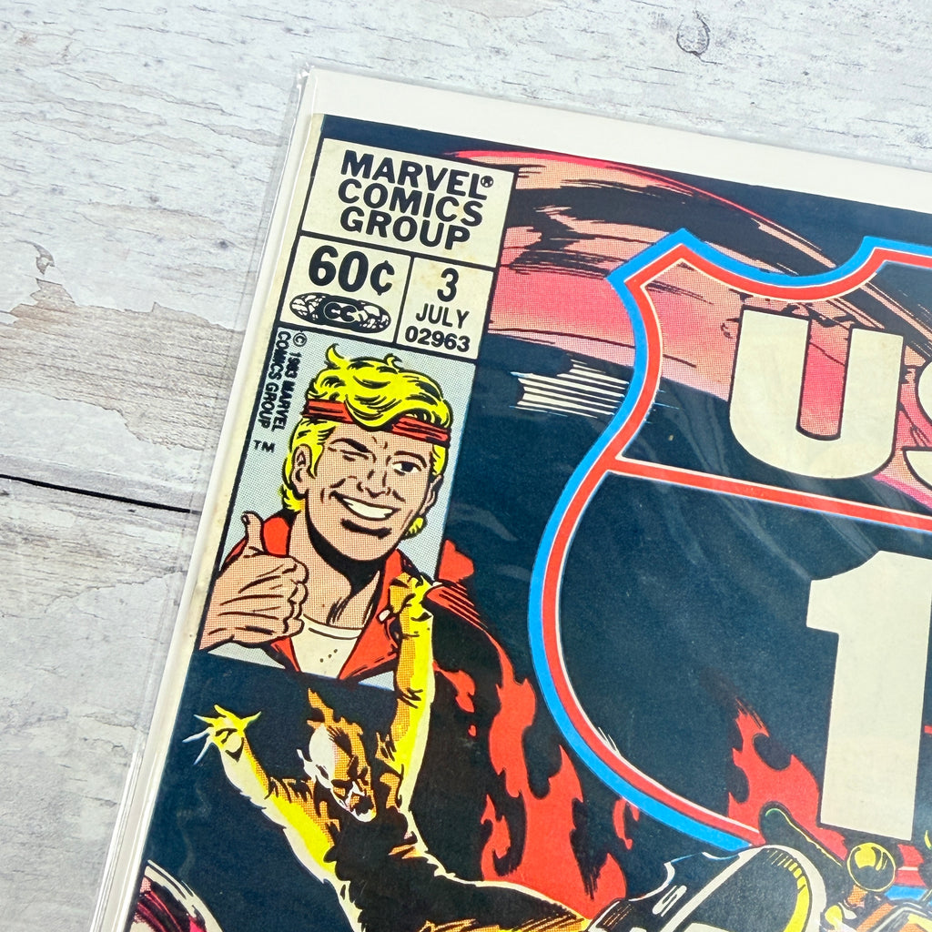 U.S. 1 #3 (1983) Newsstand: upper-left front corner and issue detail of the actual pre-owned copy.