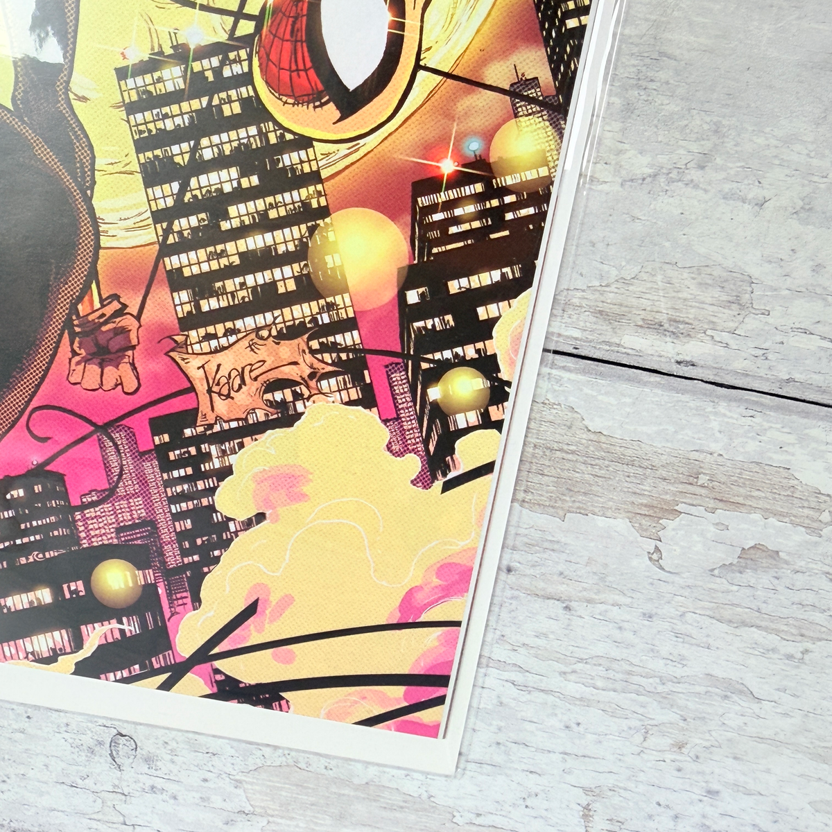 Ultimate Spider-Man #11 (2024) Kaare Andrews Virgin Variant, lower-right detail