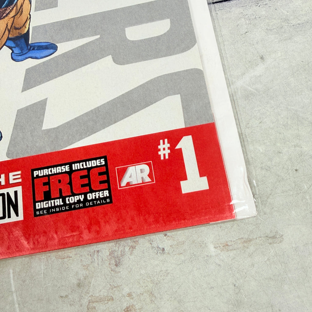 Uncanny Avengers #1 (2012): lower-right front corner detail of the actual pre-owned copy.