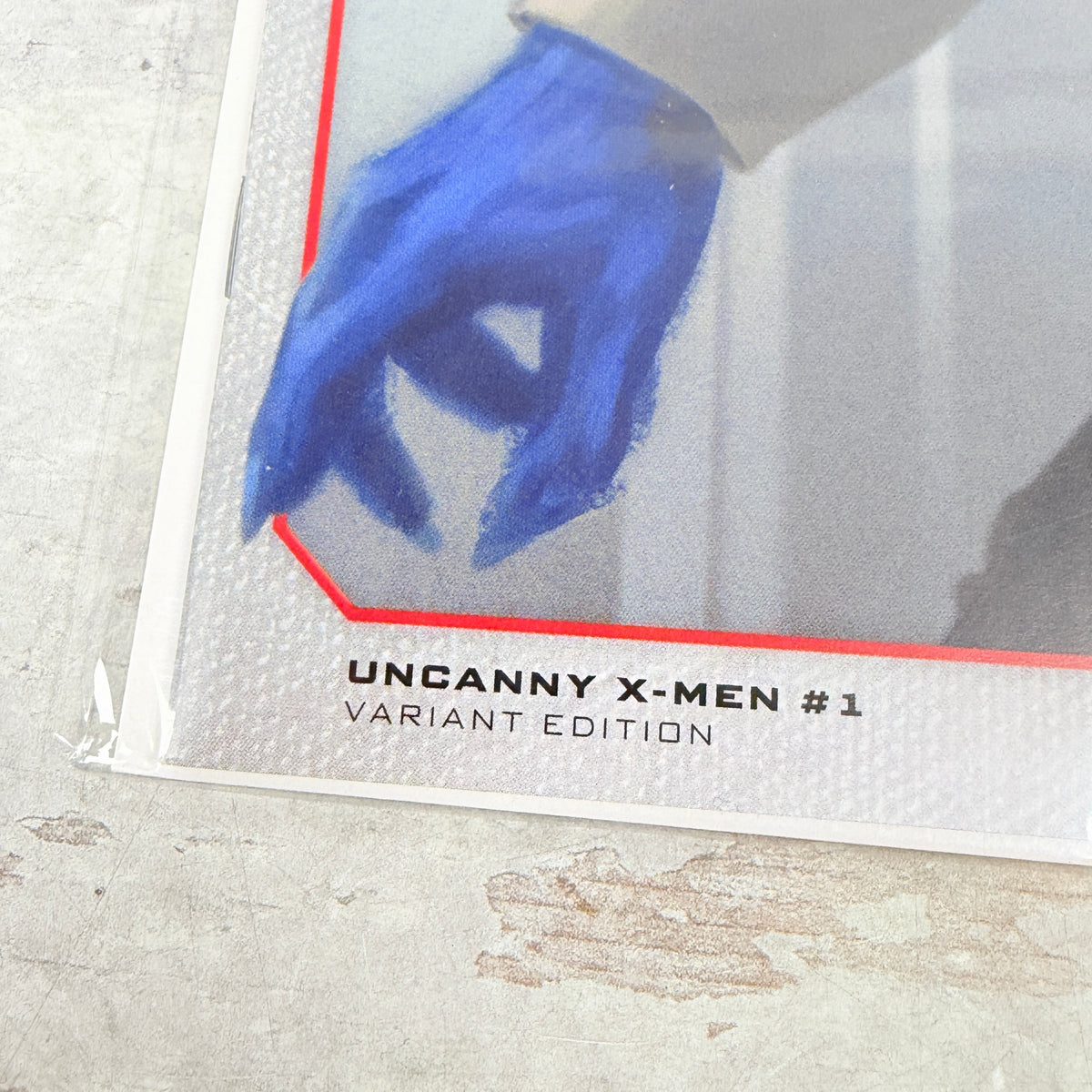 Uncanny X-Men #1 (2024) Andy Park Beast variant: lower-left front corner and spine detail of the actual pre-owned copy.