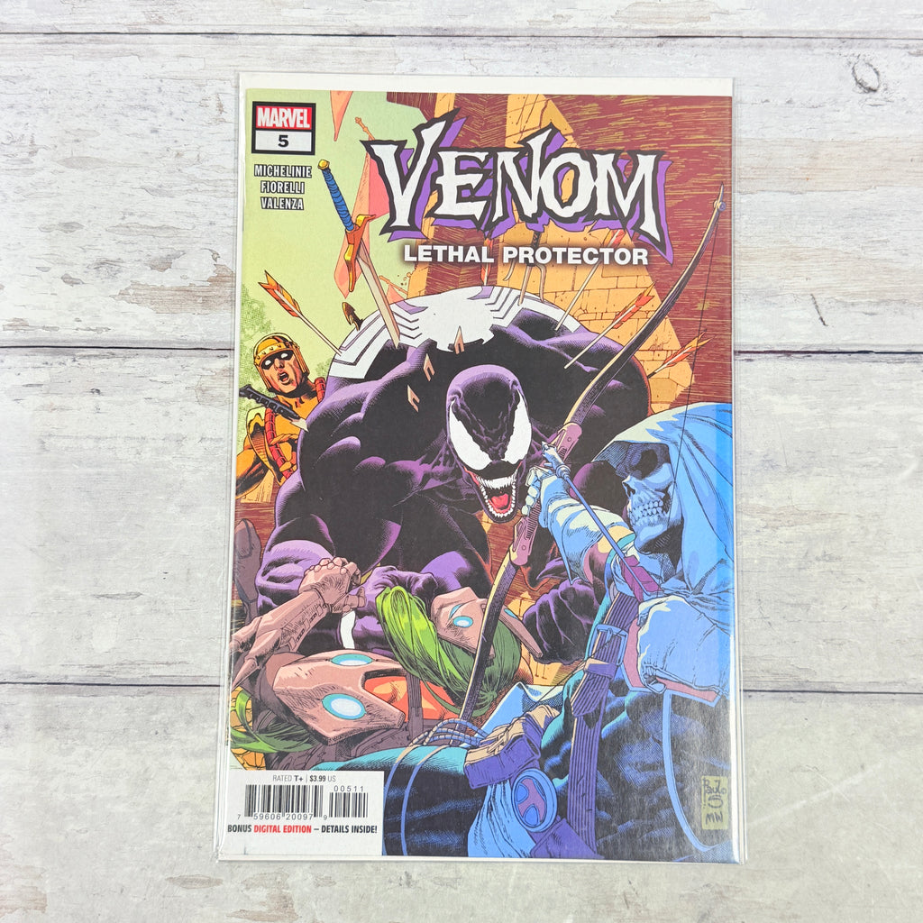 Venom: Lethal Protector #5 (2022), Paulo Siqueira regular cover, first-print barcode: full front cover of the actual pre-owned copy.