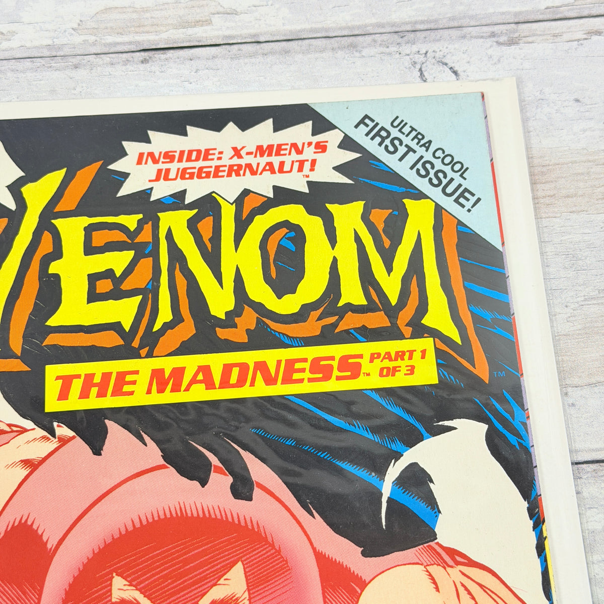 Venom: The Madness #1, upper-right front detail