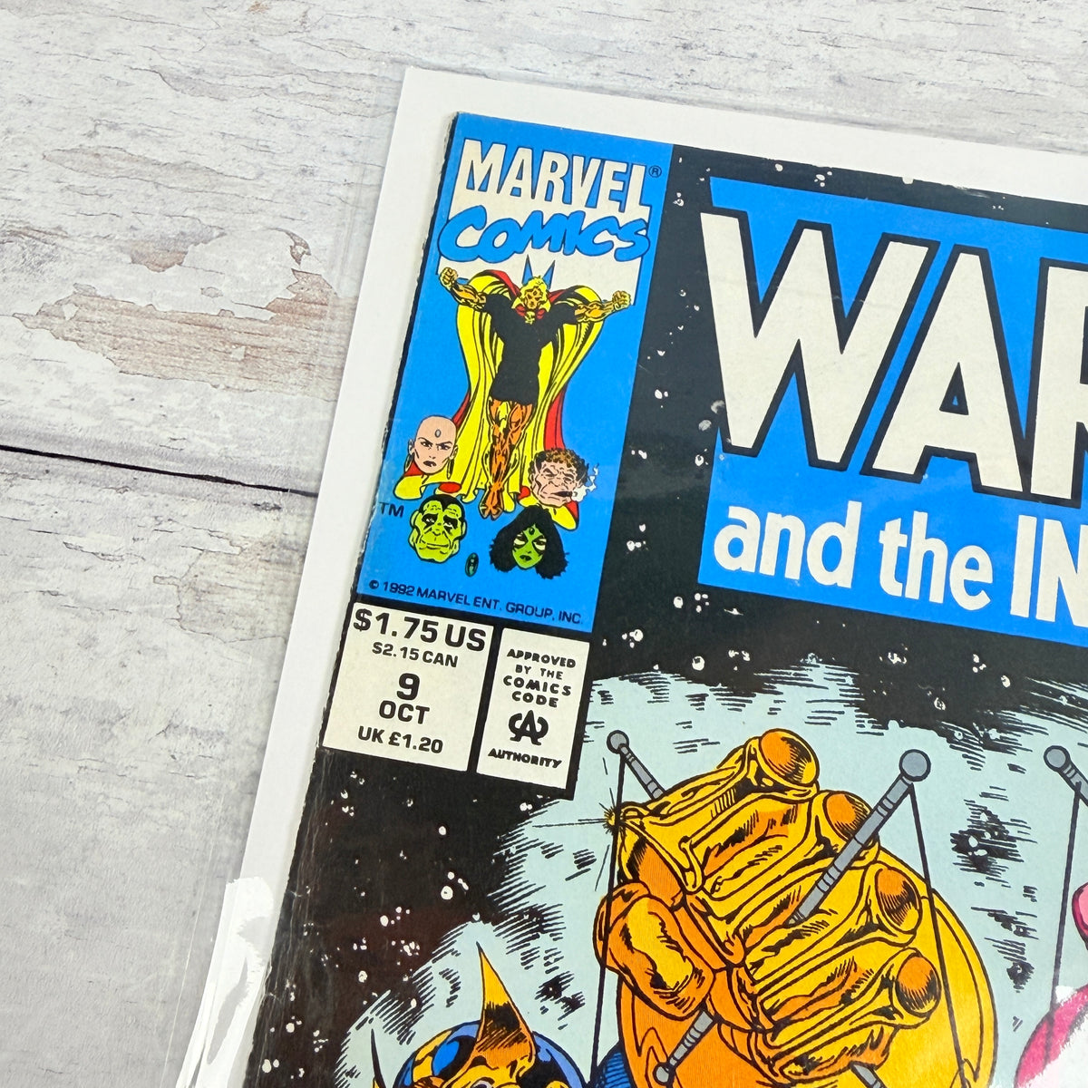Warlock and the Infinity Watch #9 (1992) Marvel Comics — upper-left detail