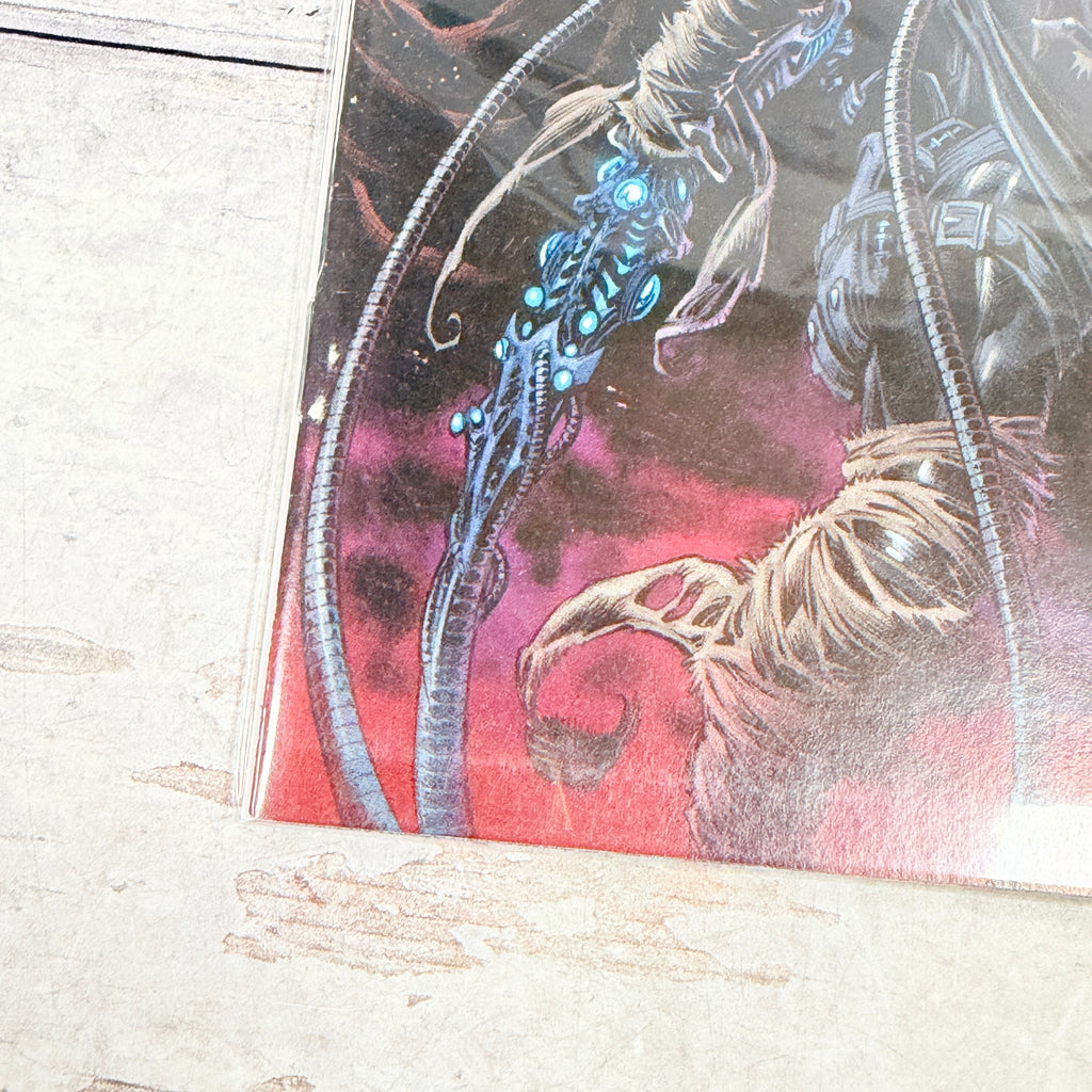 Web of Venom: Wraith #1 (2020): lower-left front corner and spine detail of the actual pre-owned copy.