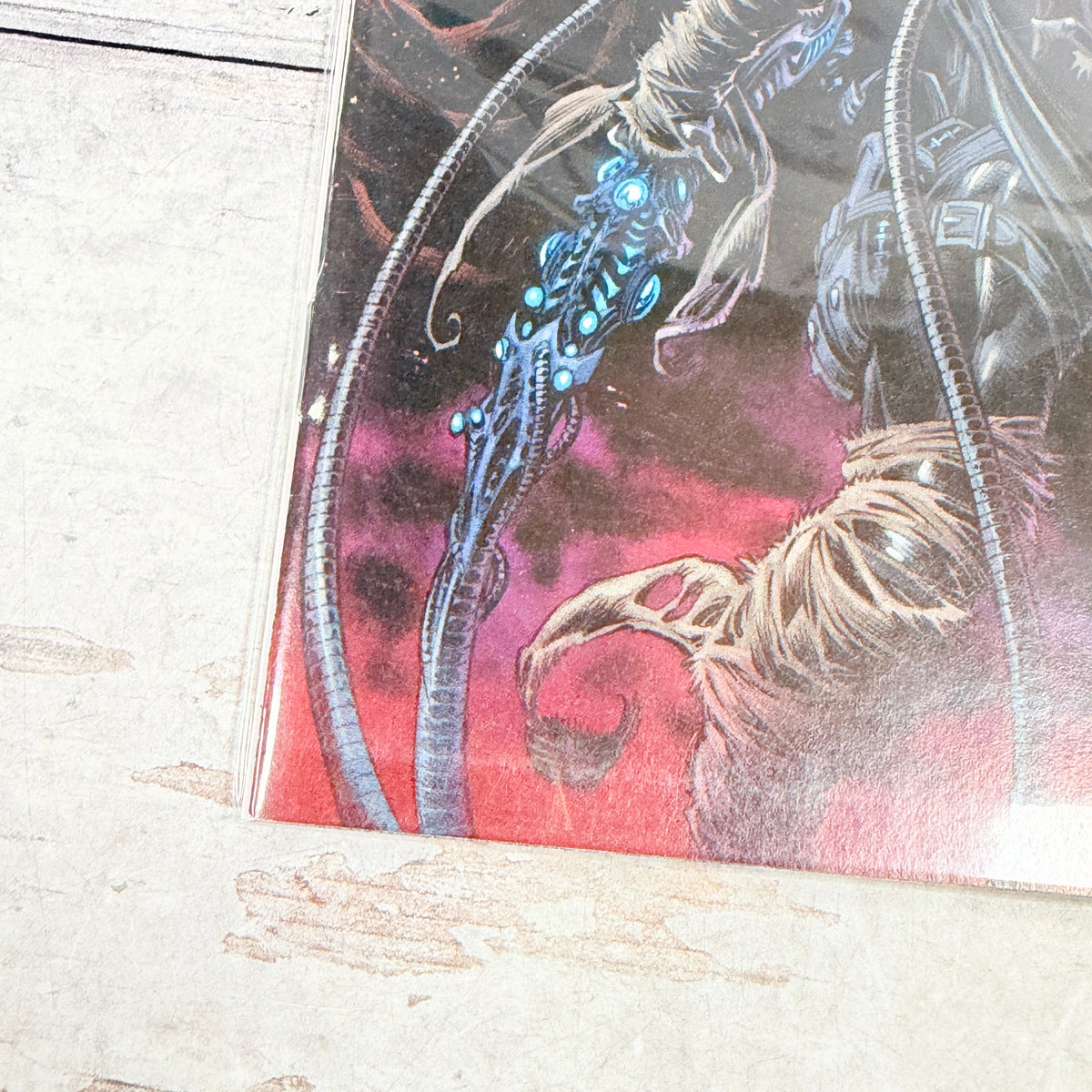 Web of Venom: Wraith #1 (2020): lower-left front corner and spine detail of the actual pre-owned copy.