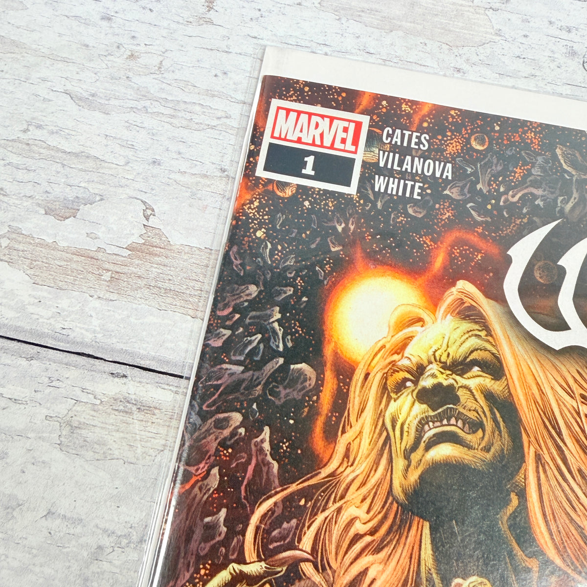 Web of Venom: Wraith #1 (2020): upper-left front corner and issue detail of the actual pre-owned copy.