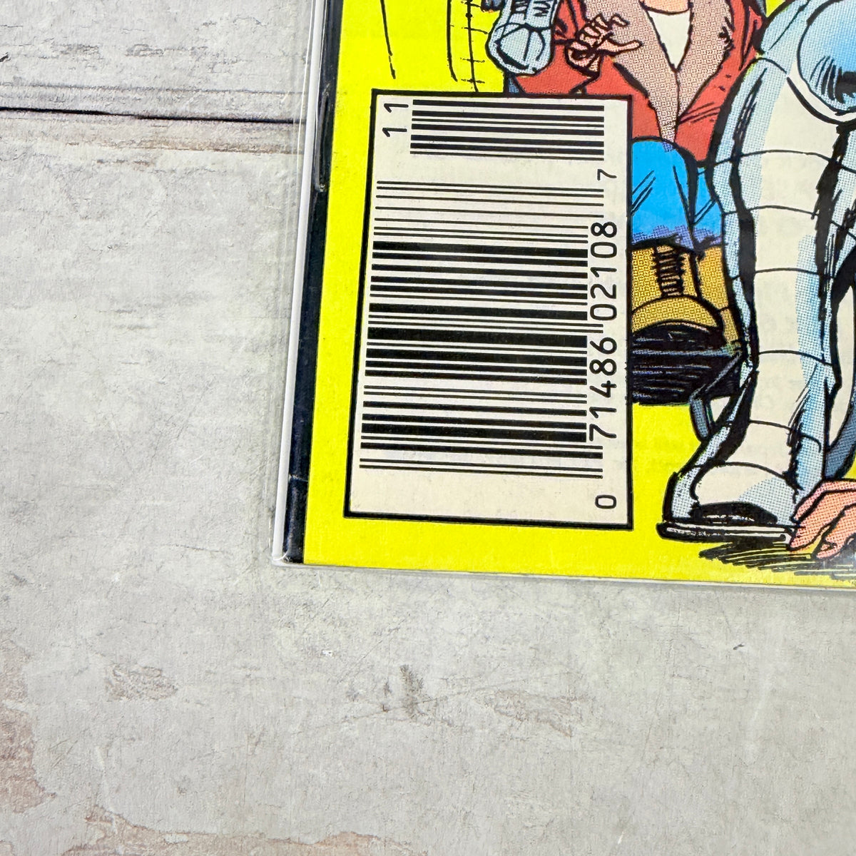 Wolfpack #4 (1988) Marvel Comics, lower-left barcode detail