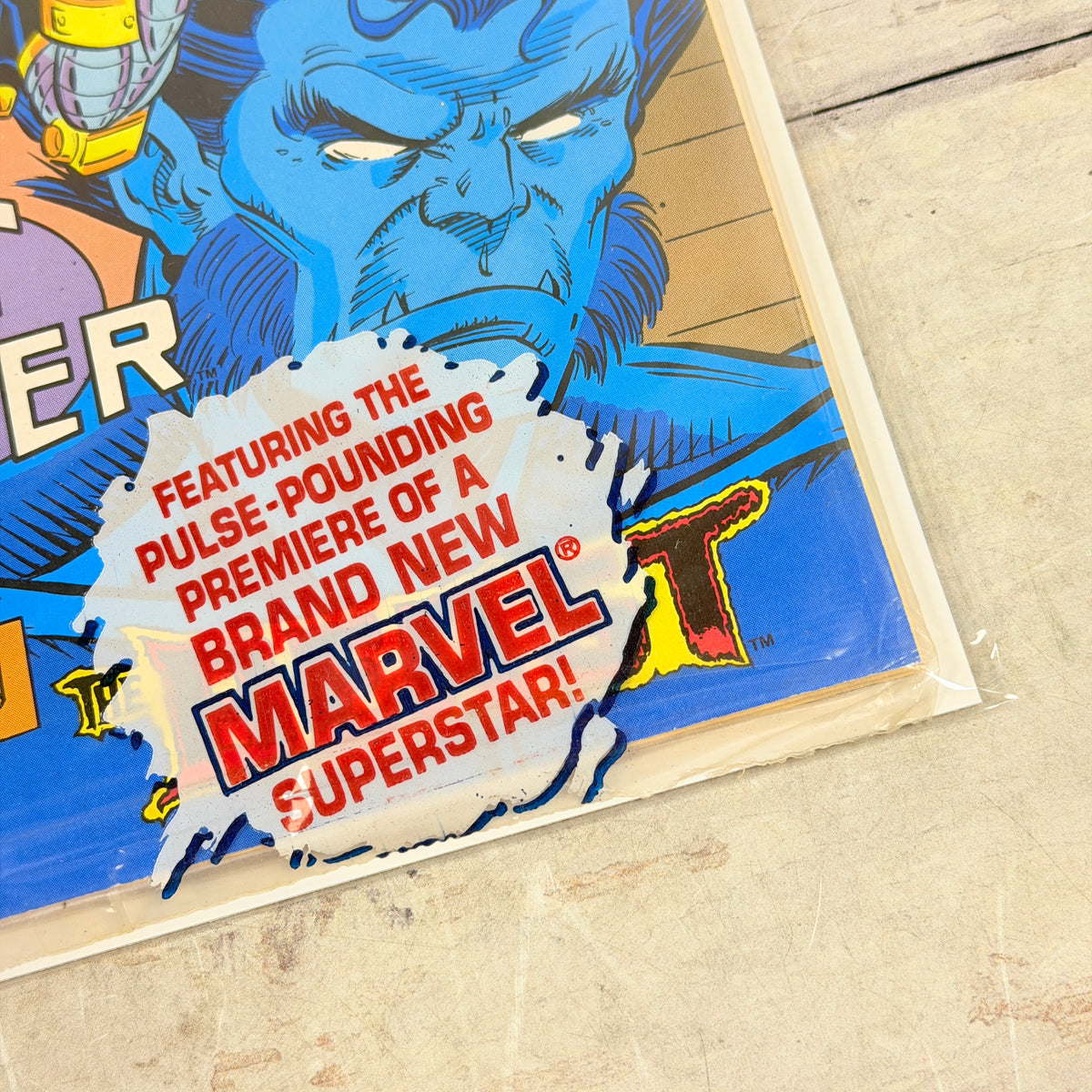 Wonder Man Annual #2, front lower-right corner/edge detail