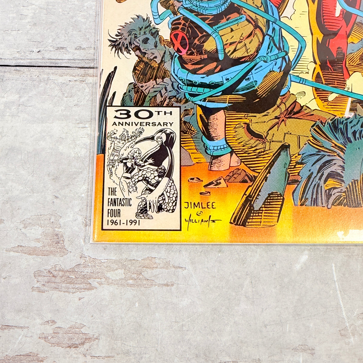 X-Men #2 (1991): lower-left front corner and spine detail of the actual pre-owned copy.